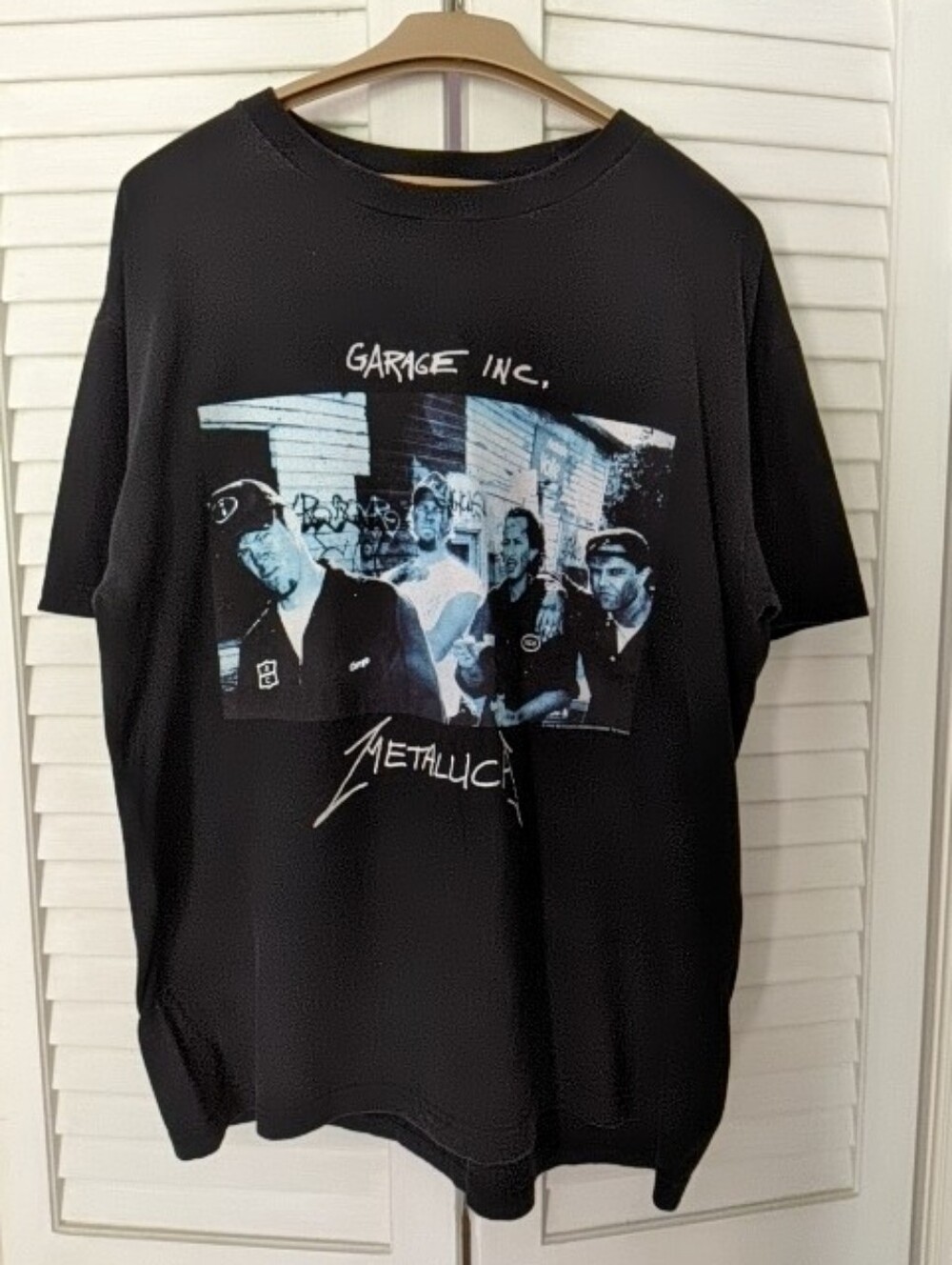 Vintage Garage Metallica Short-Sleeve Graphic Tee - 2-sided Graphics - Picture 1 of 5